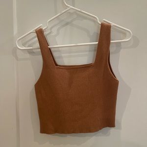 Ribbed crop top